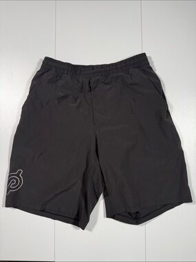 lululemon athletica Black Men's Peloton Cycling Shorts with Reflective Logo